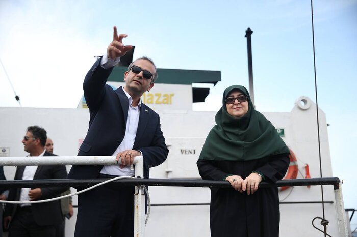 بازدید جنجالی سخنگوی دولت از پروژه‌های راهبردی و بندر کاسپین در بندر انزلی!